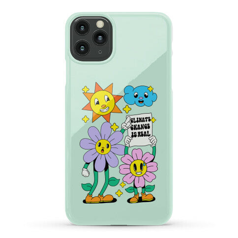 Climate Change Is Real Cartoon Phone Case