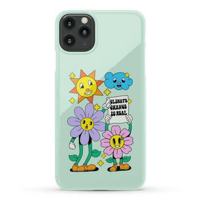 Climate Change Is Real Cartoon Phone Case
