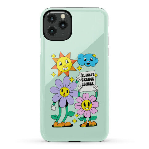 Climate Change Is Real Cartoon Phone Case