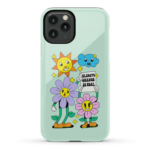 Climate Change Is Real Cartoon Phone Case