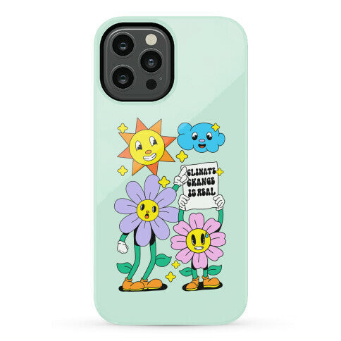 Climate Change Is Real Cartoon Phone Case