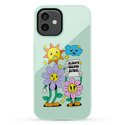 Climate Change Is Real Cartoon Phone Case