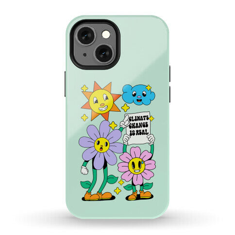 Climate Change Is Real Cartoon Phone Case