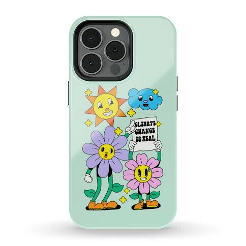 Climate Change Is Real Cartoon Phone Case