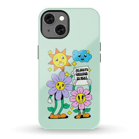 Climate Change Is Real Cartoon Phone Case