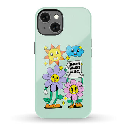Climate Change Is Real Cartoon Phone Case