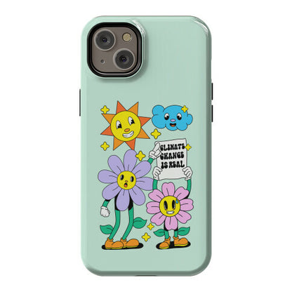 Climate Change Is Real Cartoon Phone Case
