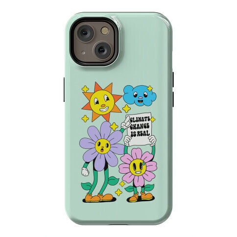 Climate Change Is Real Cartoon Phone Case
