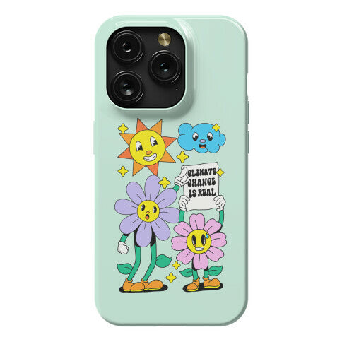 Climate Change Is Real Cartoon Phone Case