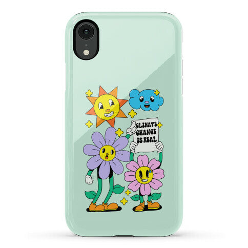 Climate Change Is Real Cartoon Phone Case