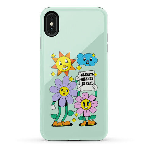 Climate Change Is Real Cartoon Phone Case