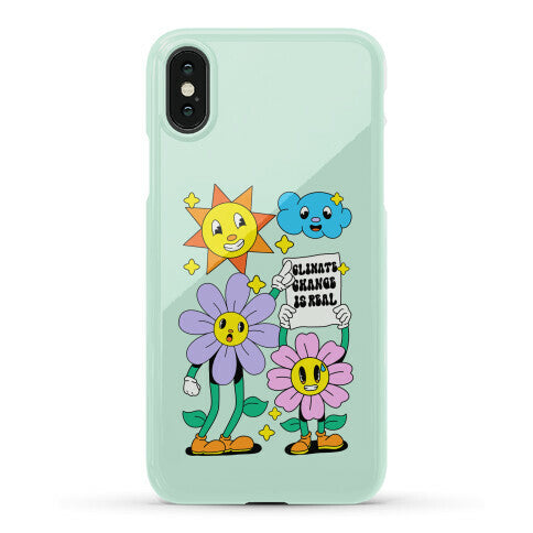 Climate Change Is Real Cartoon Phone Case