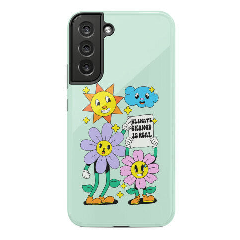 Climate Change Is Real Cartoon Phone Case