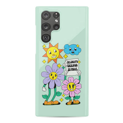 Climate Change Is Real Cartoon Phone Case