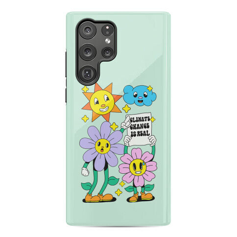 Climate Change Is Real Cartoon Phone Case