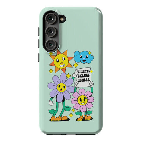 Climate Change Is Real Cartoon Phone Case