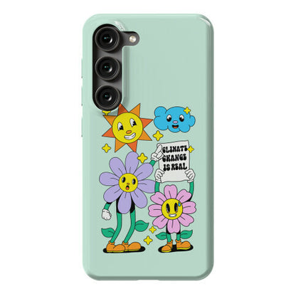 Climate Change Is Real Cartoon Phone Case