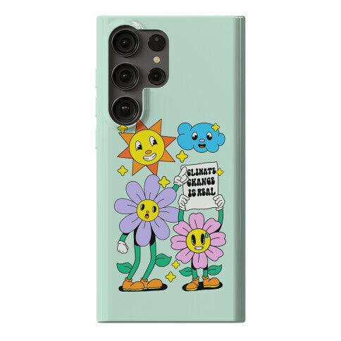 Climate Change Is Real Cartoon Phone Case