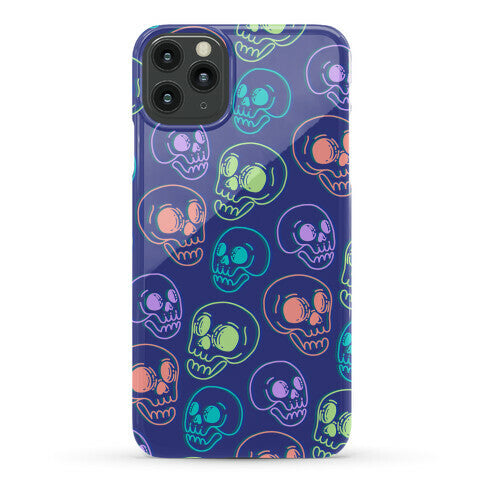 Pastel Skulls Glitch Phone Case