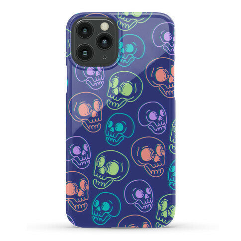 Pastel Skulls Glitch Phone Case