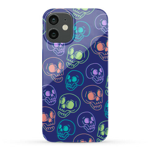 Pastel Skulls Glitch Phone Case