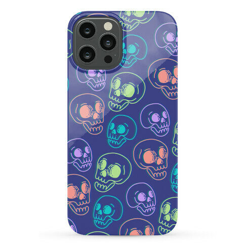 Pastel Skulls Glitch Phone Case