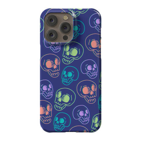 Pastel Skulls Glitch Phone Case