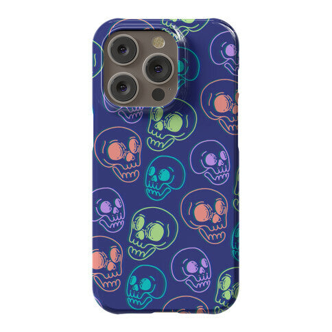 Pastel Skulls Glitch Phone Case