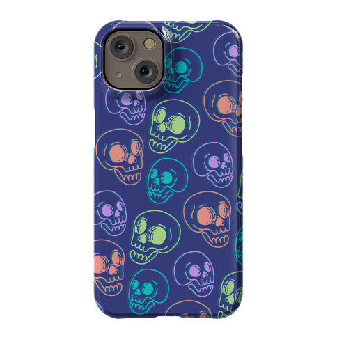 Pastel Skulls Glitch Phone Case