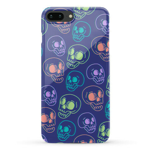 Pastel Skulls Glitch Phone Case