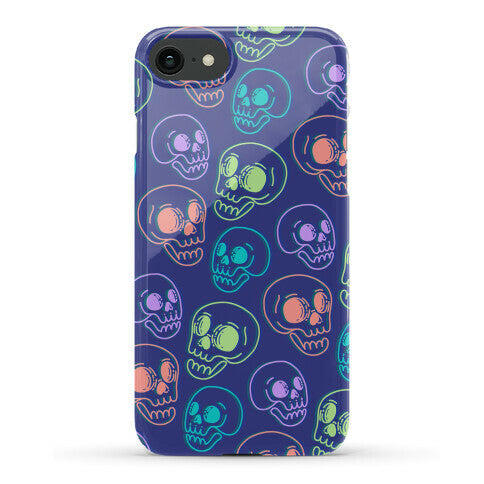 Pastel Skulls Glitch Phone Case