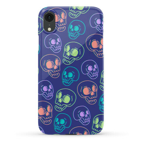 Pastel Skulls Glitch Phone Case