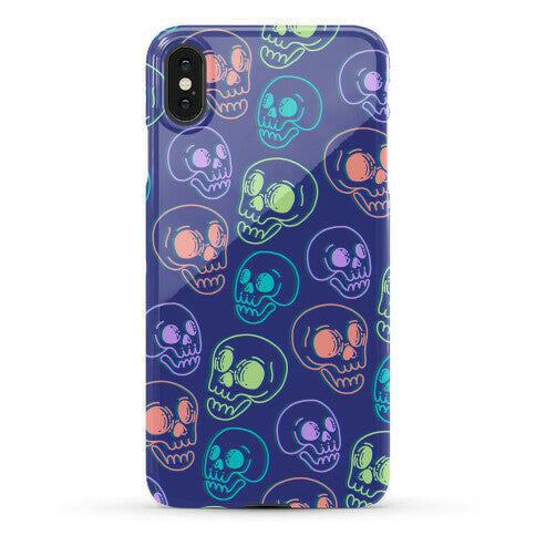 Pastel Skulls Glitch Phone Case