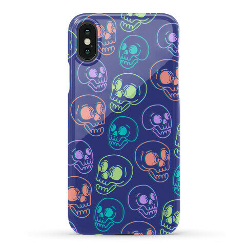 Pastel Skulls Glitch Phone Case