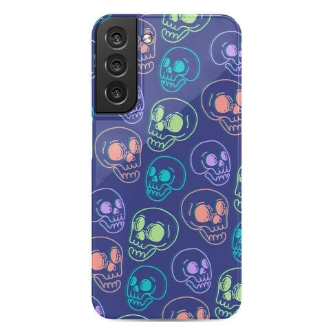 Pastel Skulls Glitch Phone Case