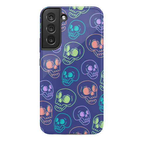 Pastel Skulls Glitch Phone Case