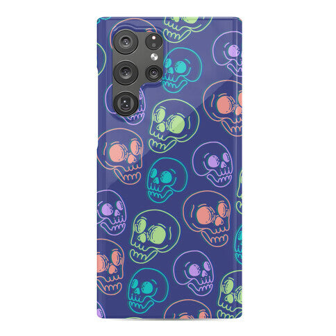 Pastel Skulls Glitch Phone Case