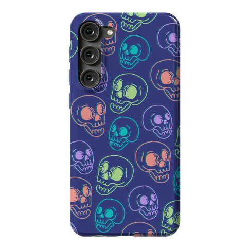 Pastel Skulls Glitch Phone Case