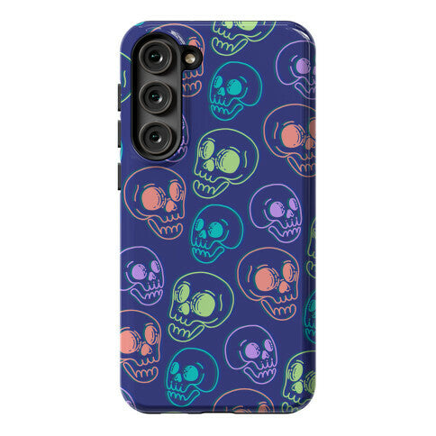 Pastel Skulls Glitch Phone Case