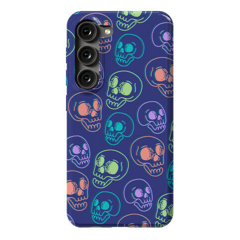 Pastel Skulls Glitch Phone Case