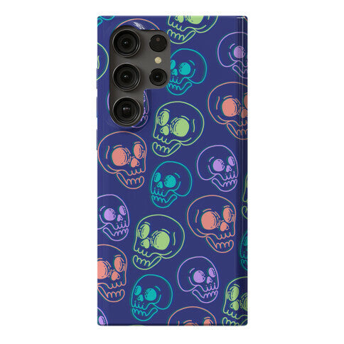 Pastel Skulls Glitch Phone Case