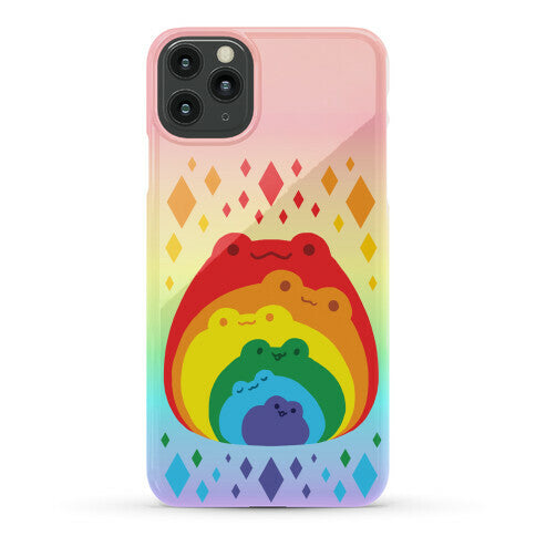 Frogs In Frogs In Frogs Rainbow Phone Case