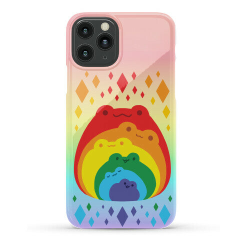 Frogs In Frogs In Frogs Rainbow Phone Case