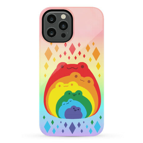 Frogs In Frogs In Frogs Rainbow Phone Case