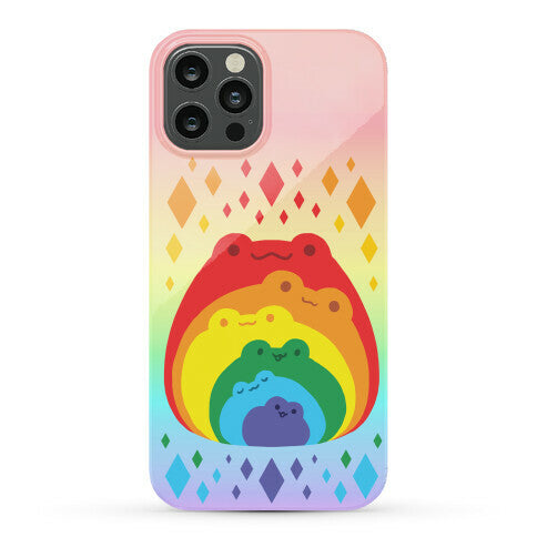 Frogs In Frogs In Frogs Rainbow Phone Case