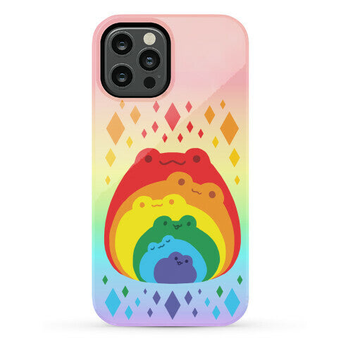 Frogs In Frogs In Frogs Rainbow Phone Case