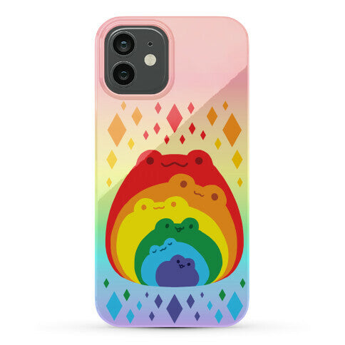 Frogs In Frogs In Frogs Rainbow Phone Case