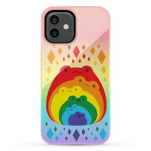 Frogs In Frogs In Frogs Rainbow Phone Case