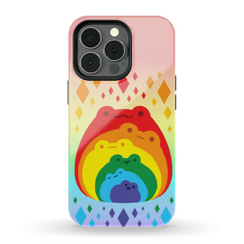 Frogs In Frogs In Frogs Rainbow Phone Case