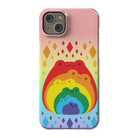 Frogs In Frogs In Frogs Rainbow Phone Case